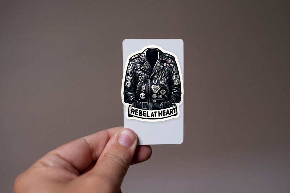 Punk Leather Jacket Rebel Sticker