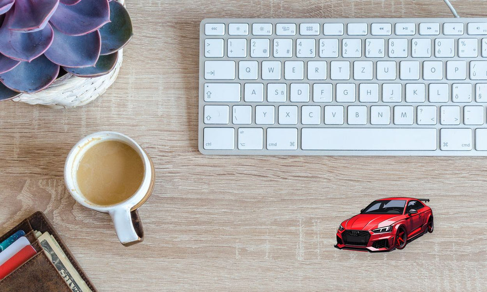 Red Audi Rs5 Sticker