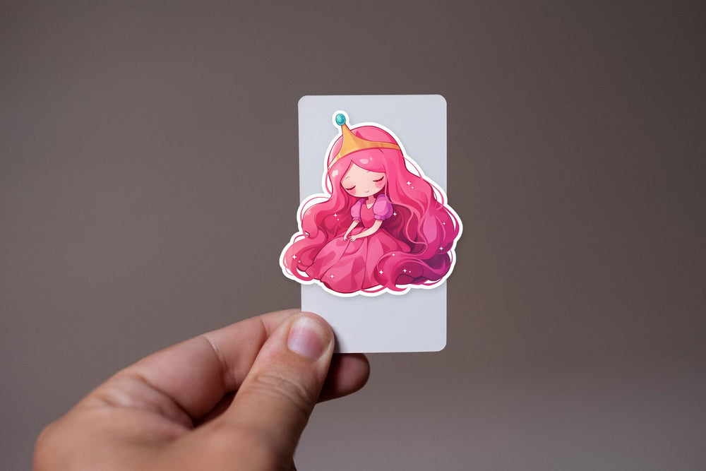 Princess Bubblegum Adventure Time Pink Kawaii Sticker
