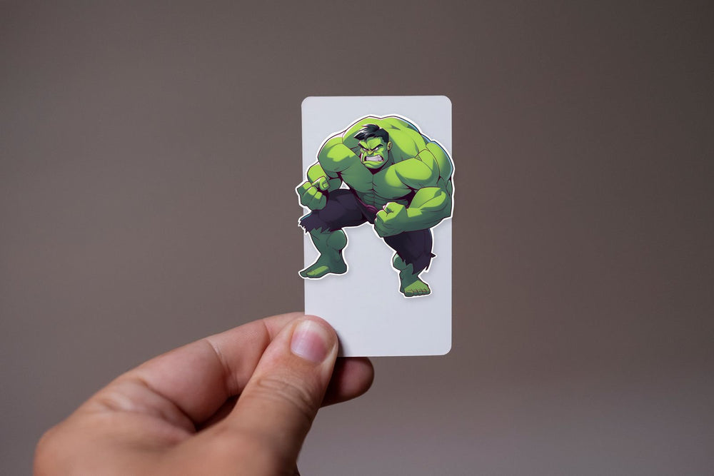 Angry Hulk Ready for Battle Marvel Sticker