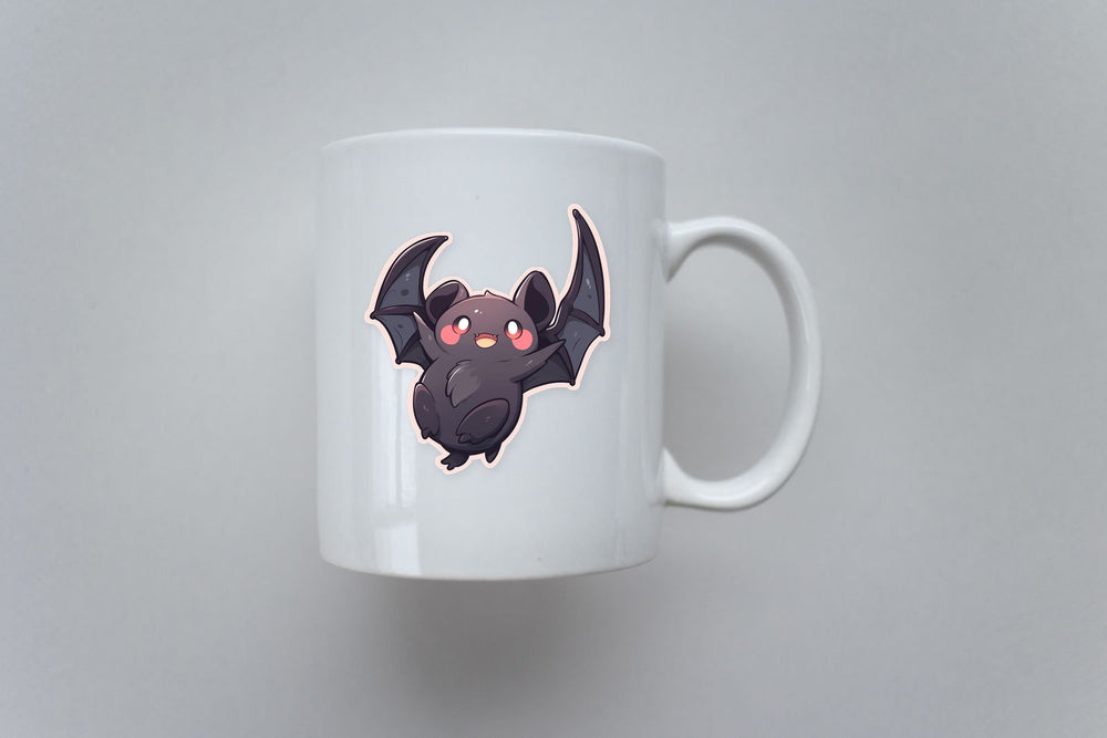 Halloween Cute Black Bat Sticker