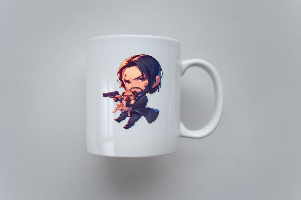 Chibi John Wick Doggo Sticker
