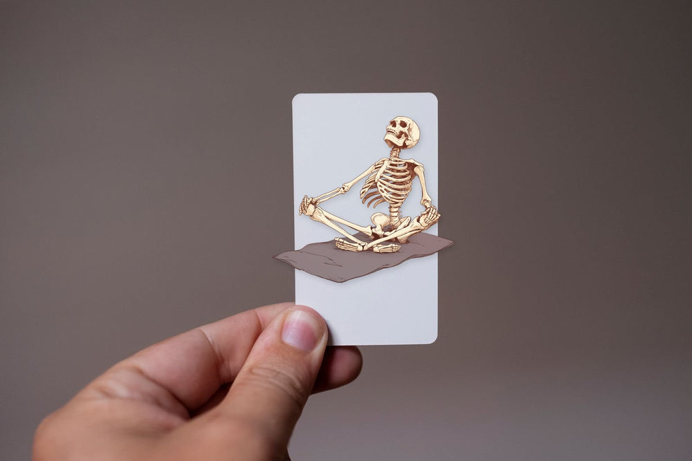Skeleton Yoga Pose Sticker