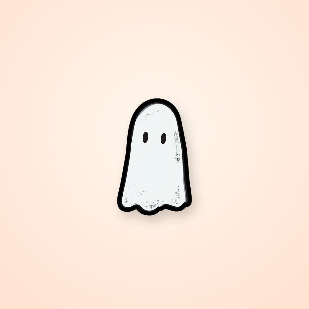 Cute Minimal Ghost Sheet Boo Halloween Sticker
