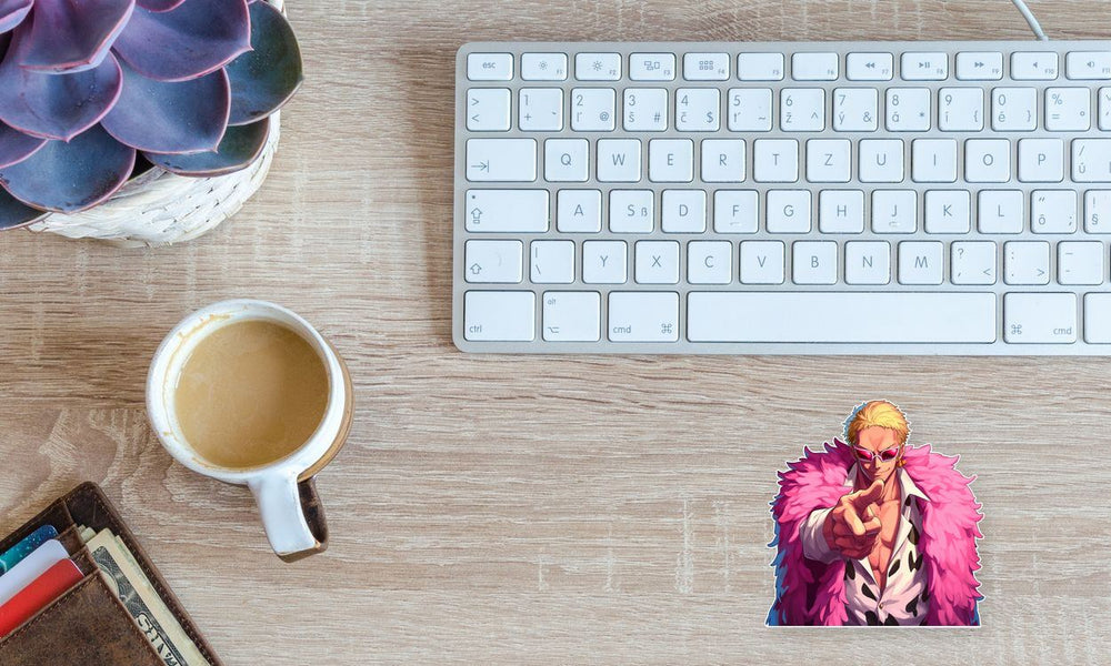 One Piece Doflamingo Pointing Sticker