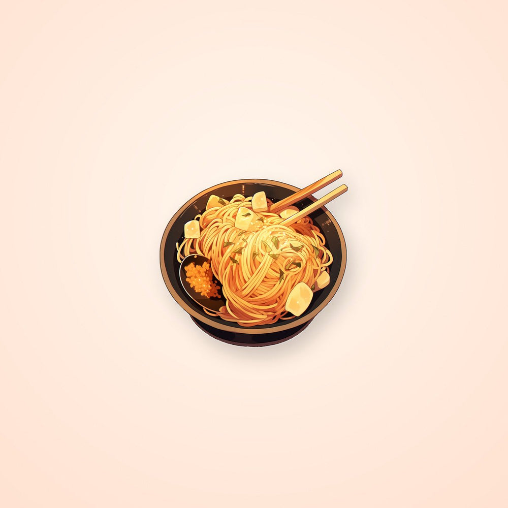 Delicious Pasta in a Bowl Sticker