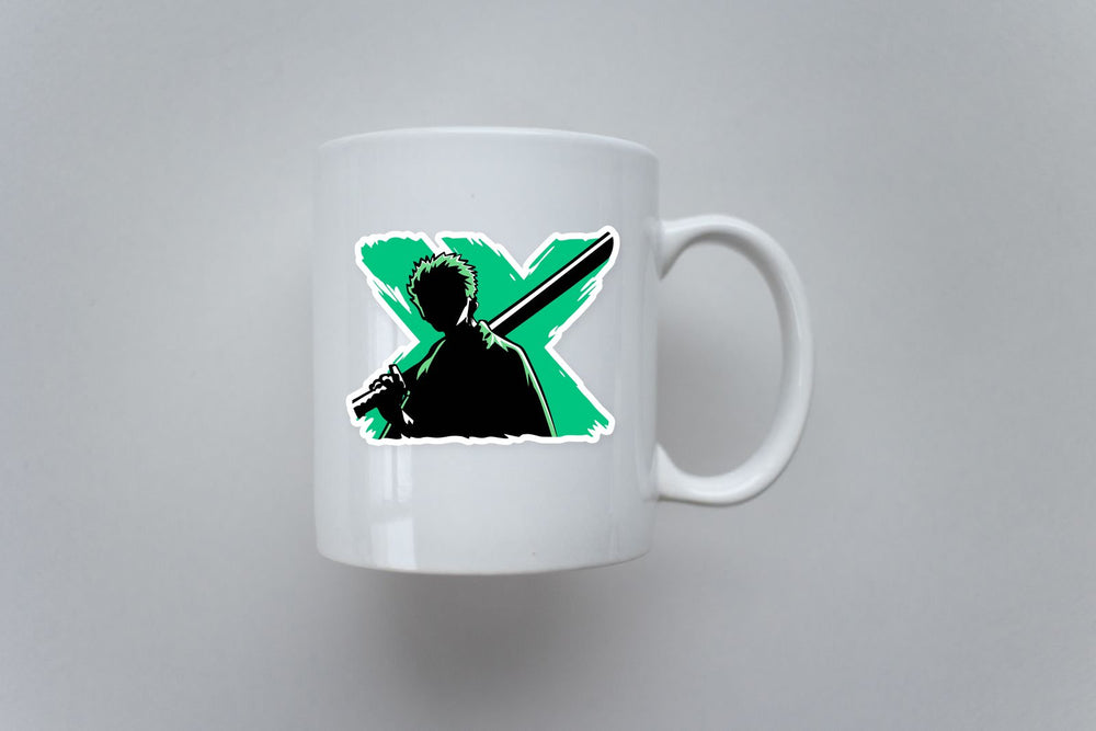Roronoa Zoro Silhouette Samurai Sticker