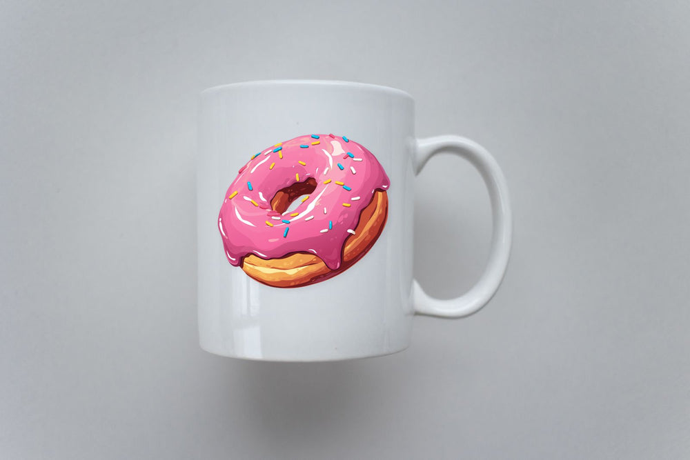 Pink Donut Sprinkles Sticker