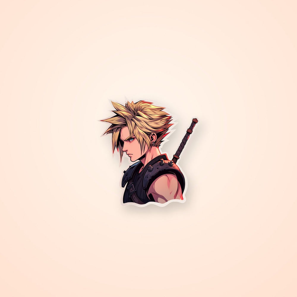 Final Fantasy Aesthetic Cloud Strife Sticker