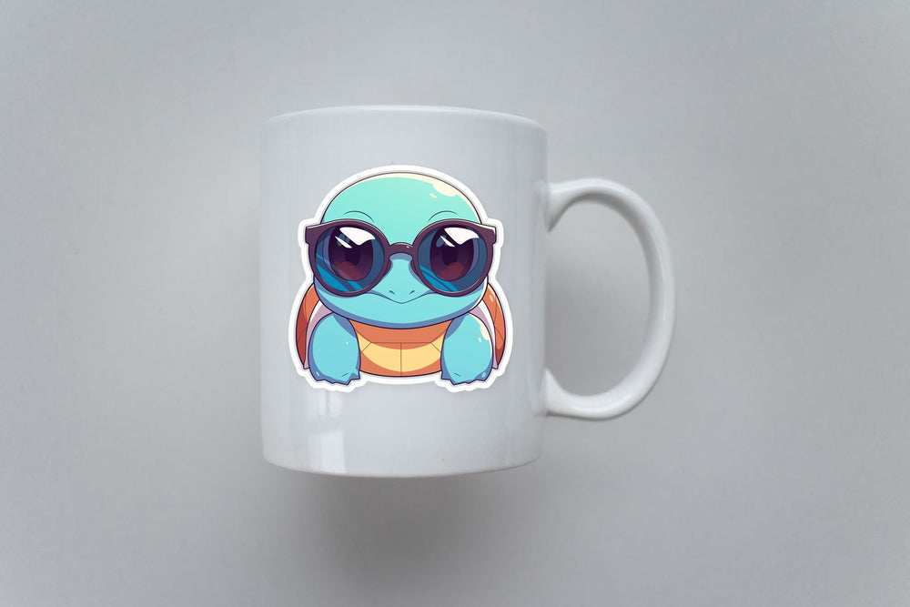 Squirtle Sunglasses Cool Sticker