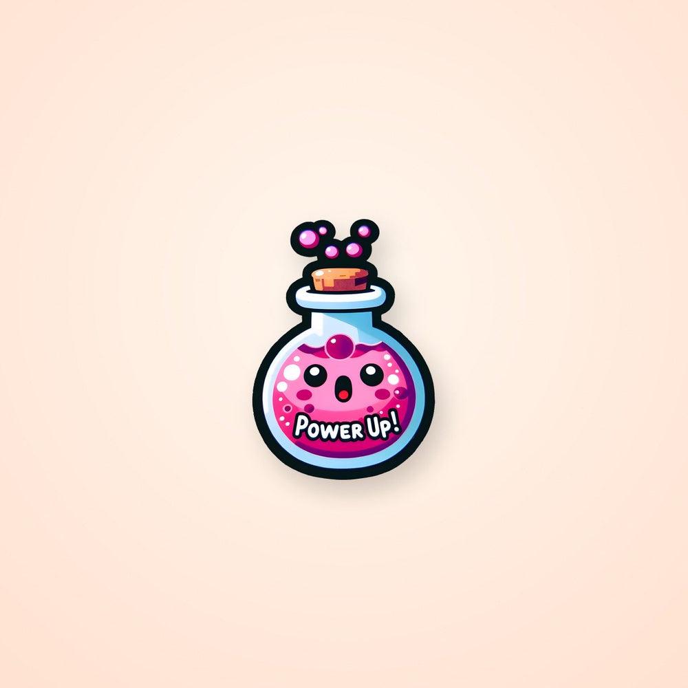 Power Up Potion Cute Gaming Sticker