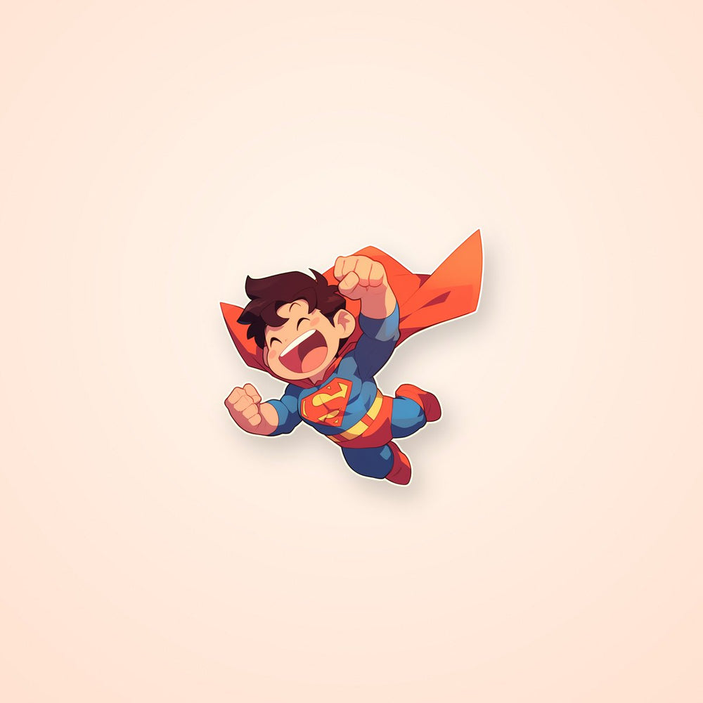 Kon-El Superboy Retro Sticker
