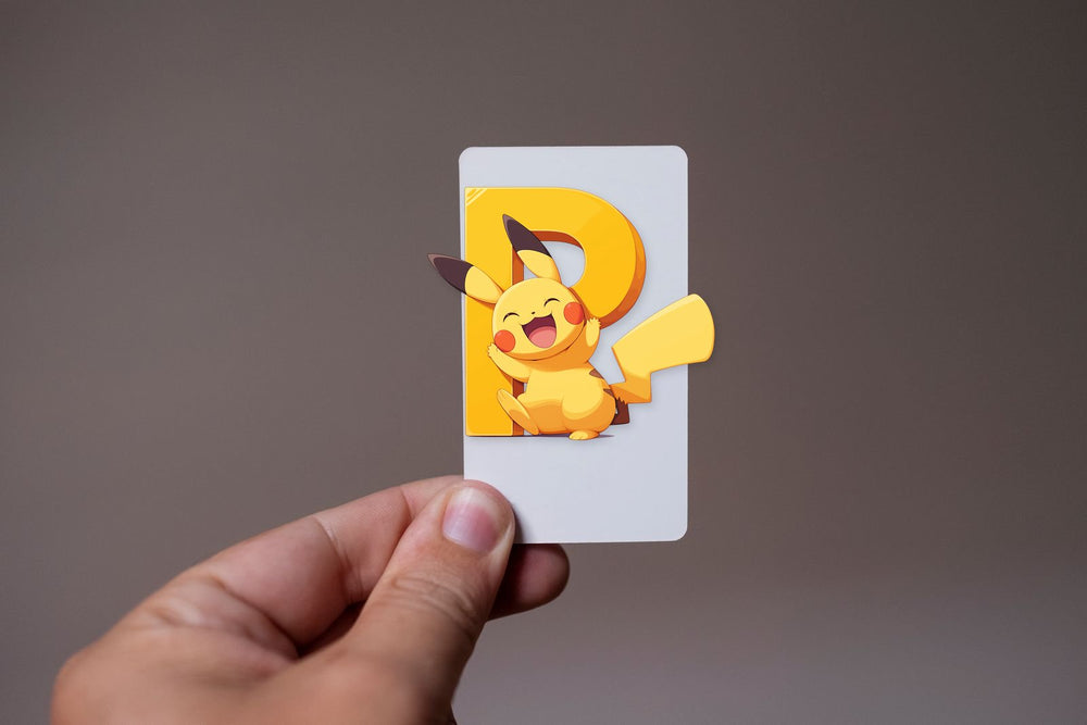 Pikachu Letter P Clipart Sticker