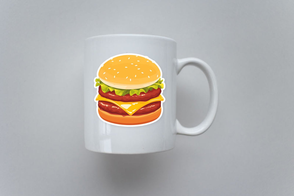 Juicy Cheeseburger Fastfood Sticker