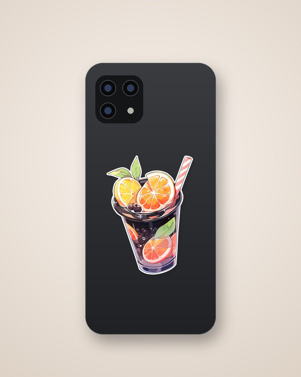 Summer Orange Juice Sticker