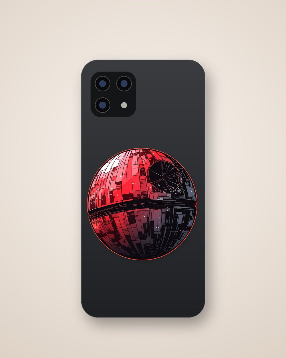 Star Wars Red Death Star Sticker
