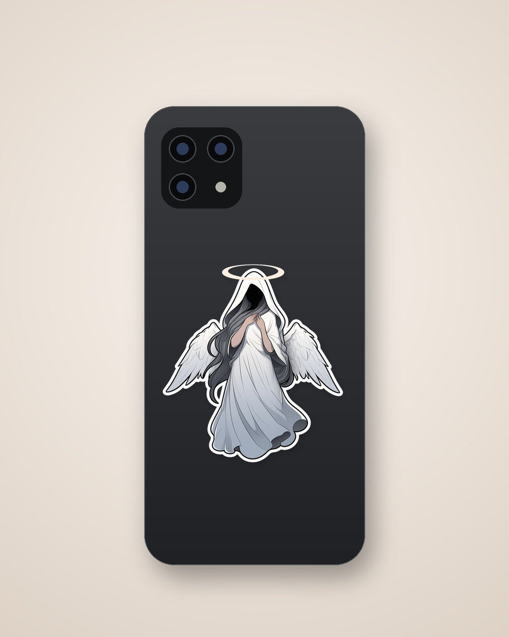 Guardian Angel with a Halo Sticker
