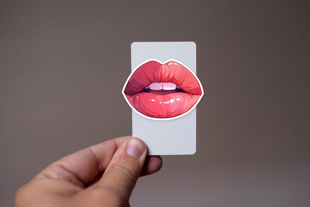 Bold Lips Print Sticker
