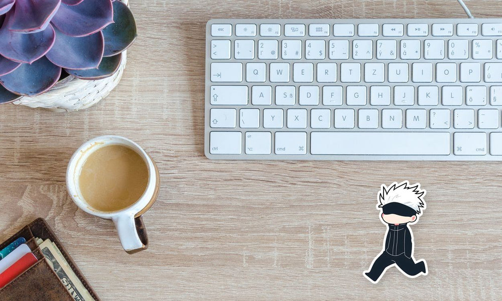 Chibi Satoru Gojo Running Sticker
