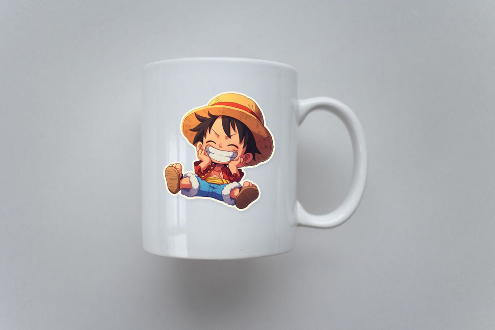 One Piece Chibi Luffy Smile Sticker
