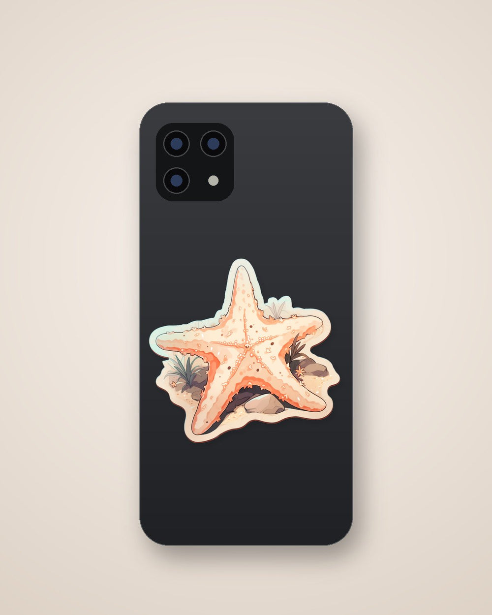 Aesthetic Beige Starfish Sticker