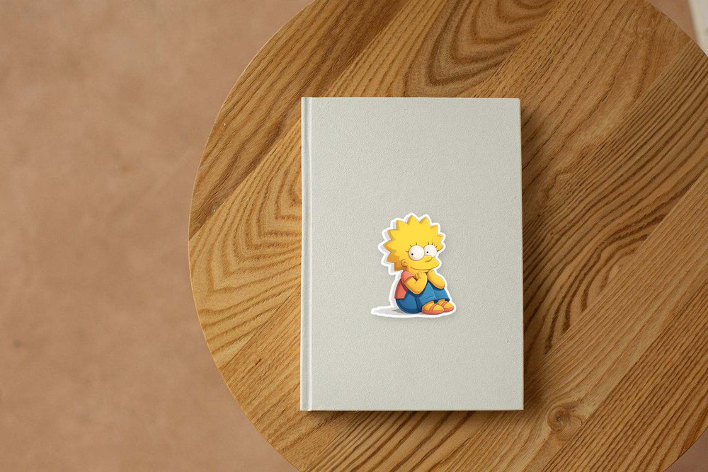 Lisa Simpson Cute Sitting Sticker
