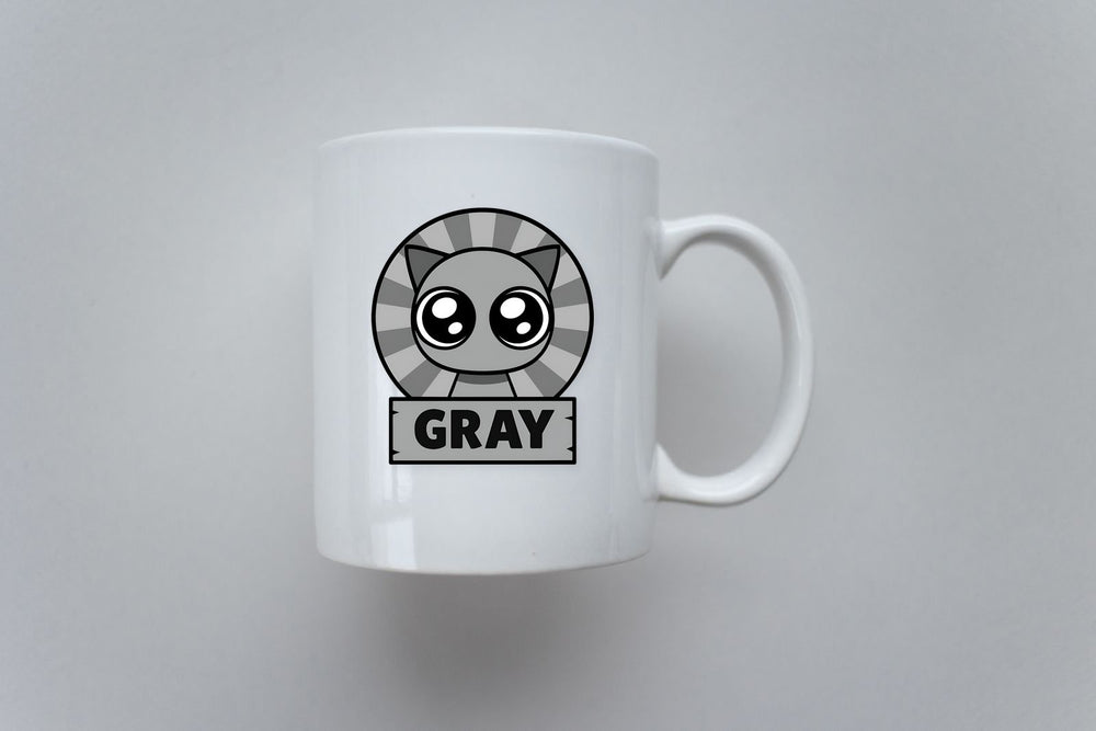 Gray Sprunki Cute Eyes Sticker