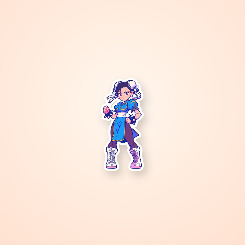 Chun-Li Fighting Pose Sticker