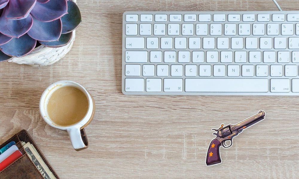 Aesthetic Revolver Art Sticker