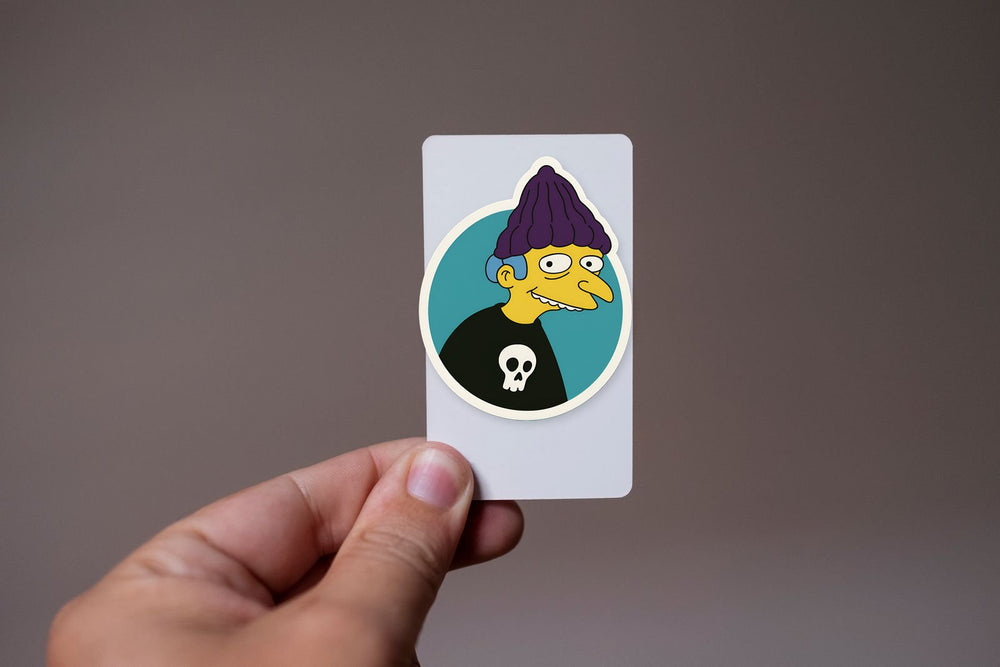 Mr Burns as a Jimbo Jones Simpsons Sticker