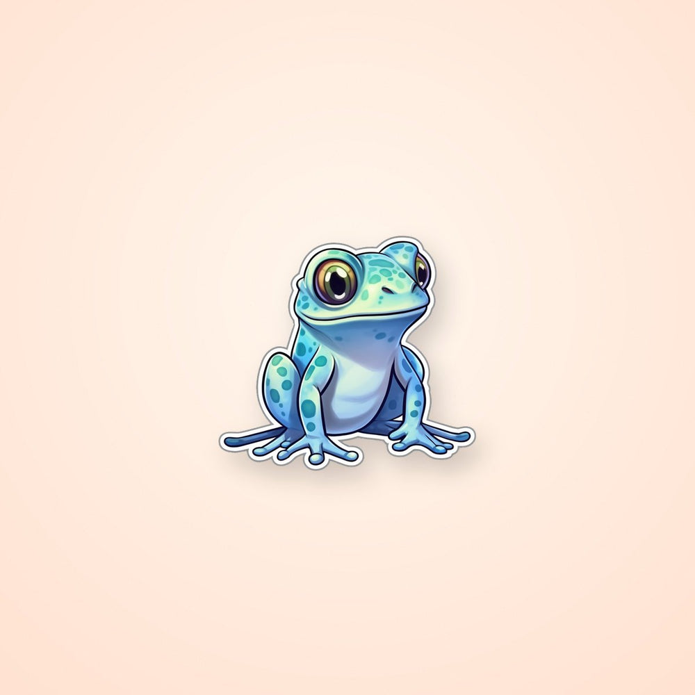 Aesthetic Blue Toad Sticker