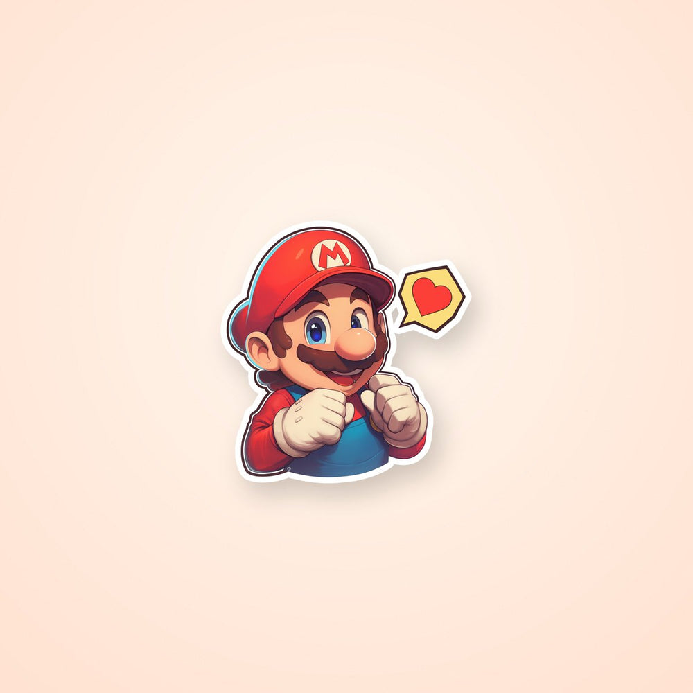 Super Mario Heart Sticker