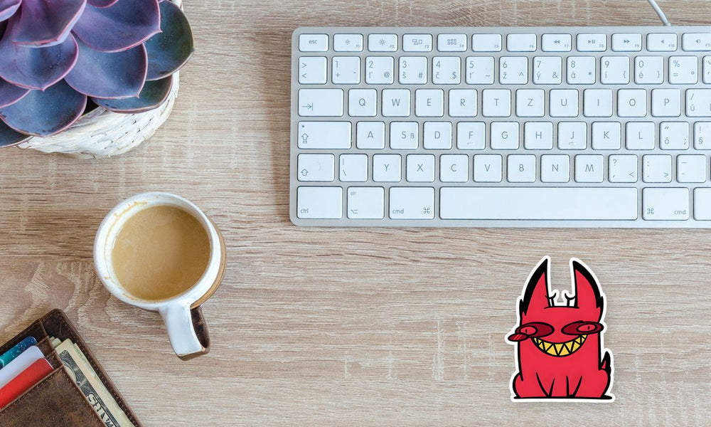 Alastor Cat Hazbin Hotel Sticker