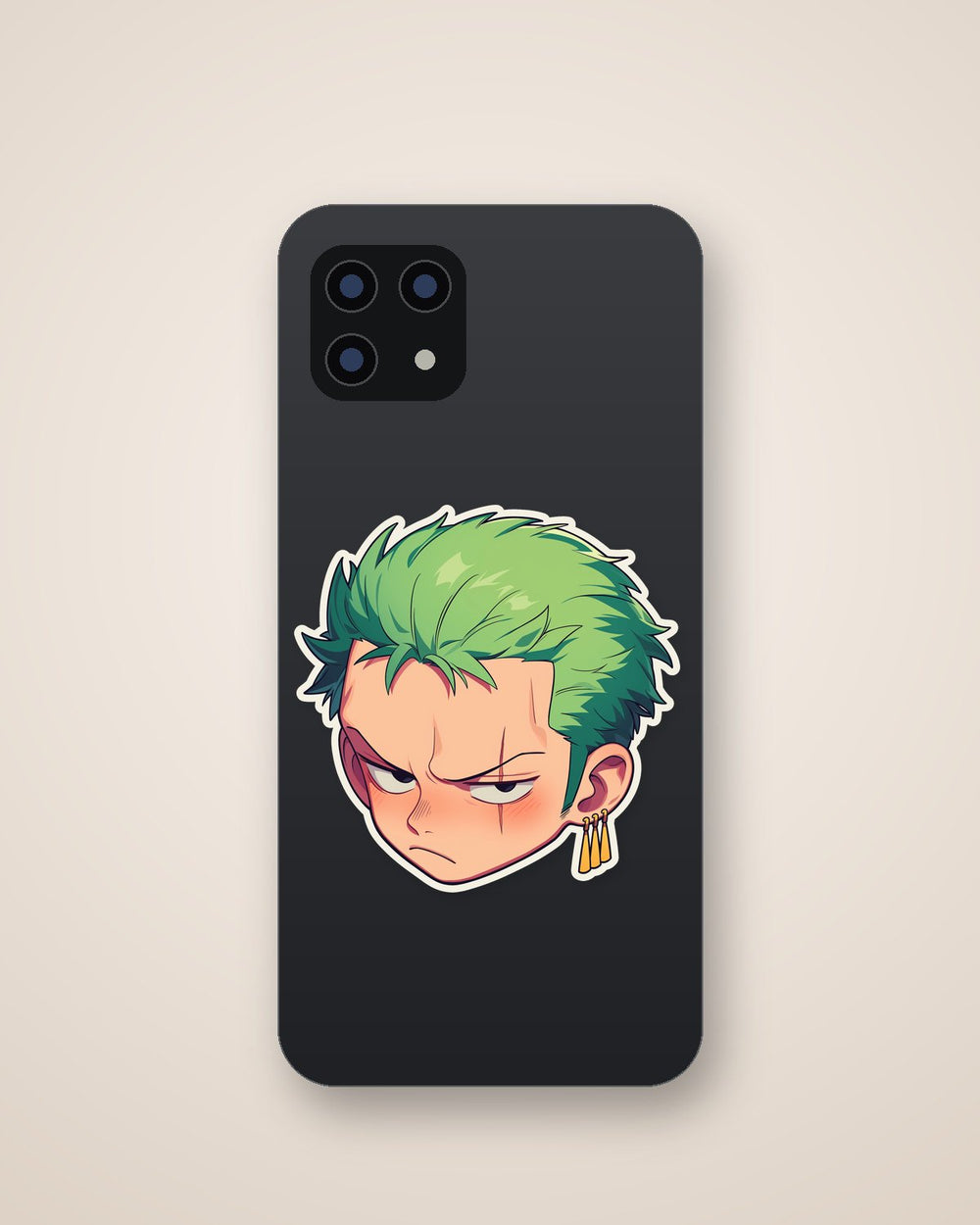 Kawaii Zoro Head Clipart Sticker