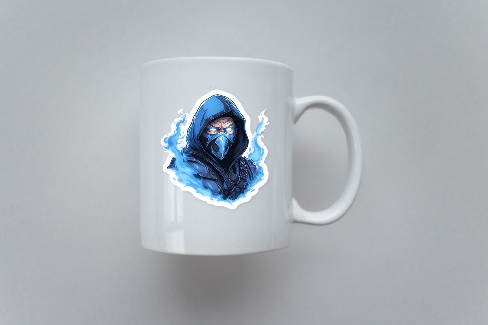 Mortal Kombat Sub-Zero & Ice Flame Sticker