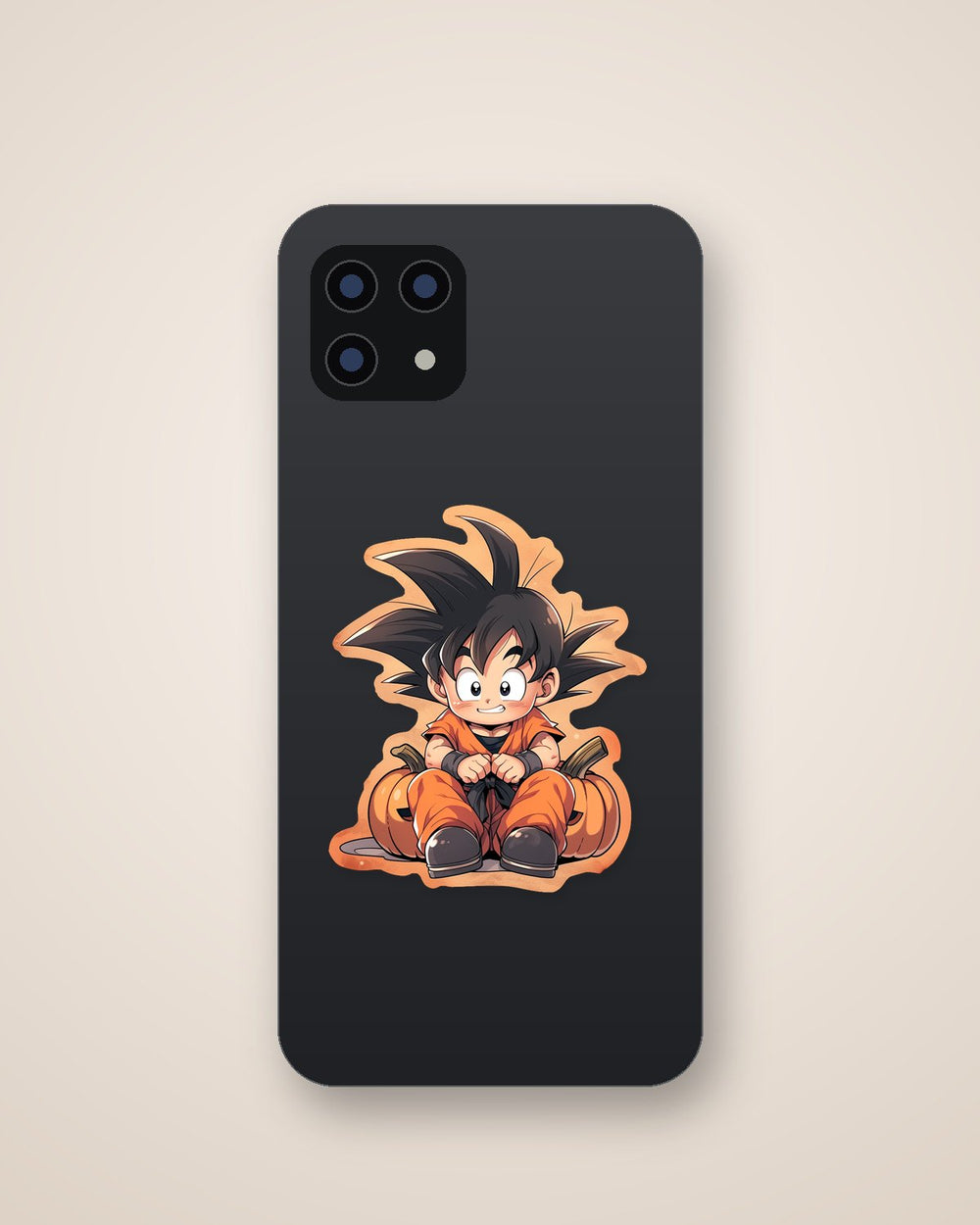 Baby Goku & Pumpkins Halloween Sticker