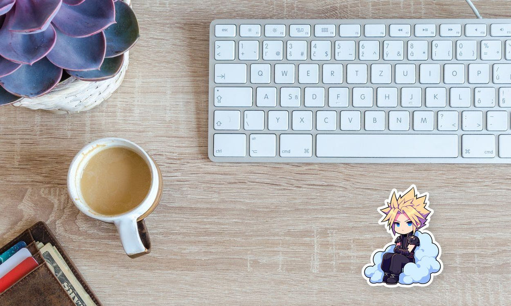 Final Fantasy Chibi Cloud Strife Sticker