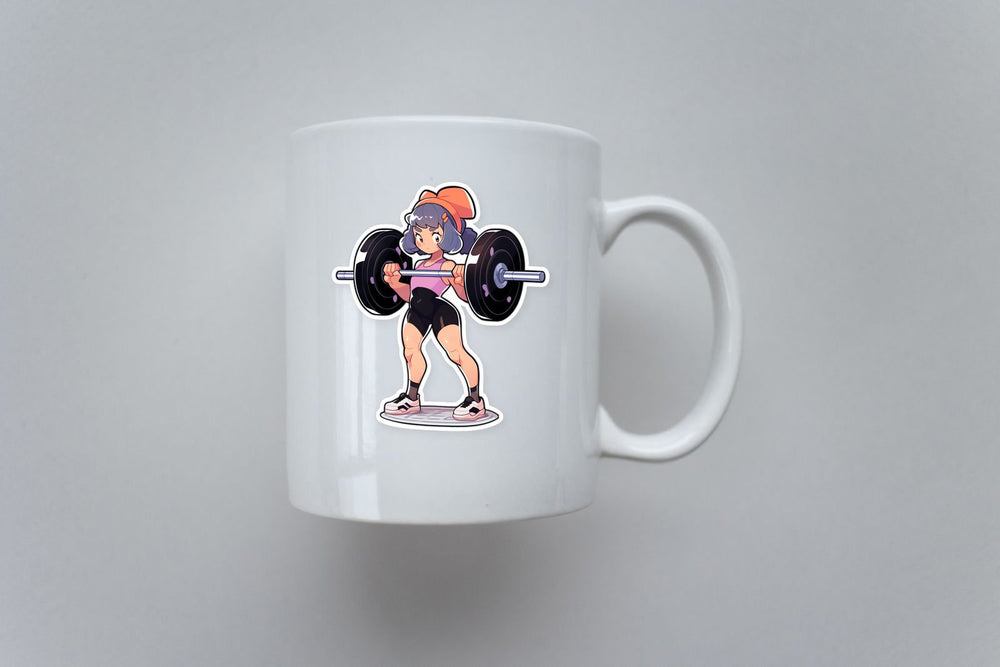Anime Chic Weight Training Sticker