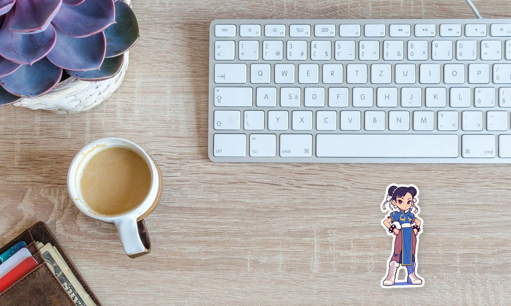 Chun Li Street Fighter Kawaii Sticker