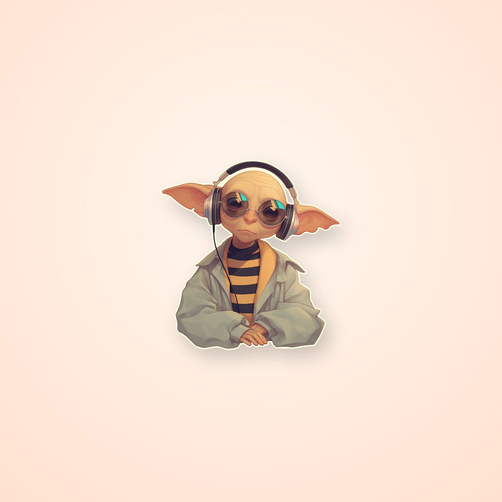 Dobby Streetwear Headphones Style Clipart Sticker