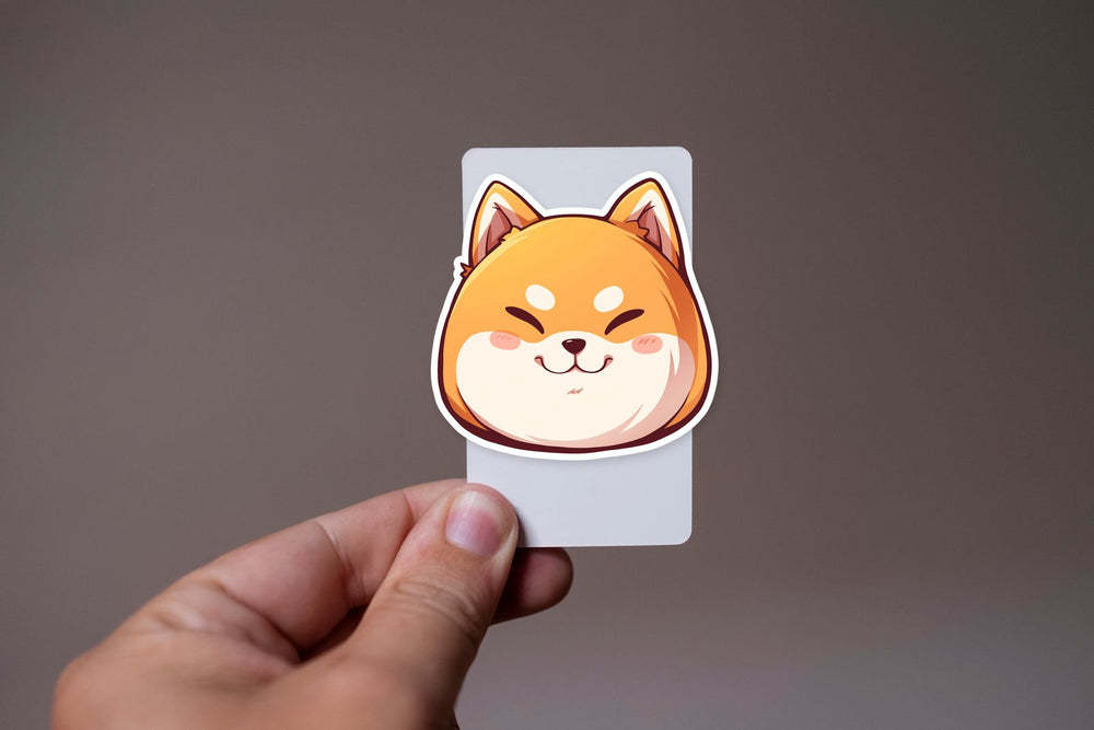 Cute Doge Head Sticker