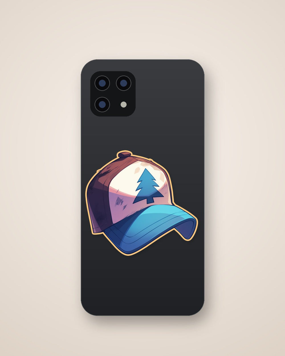 Dipper Hat Gravity Falls Sticker