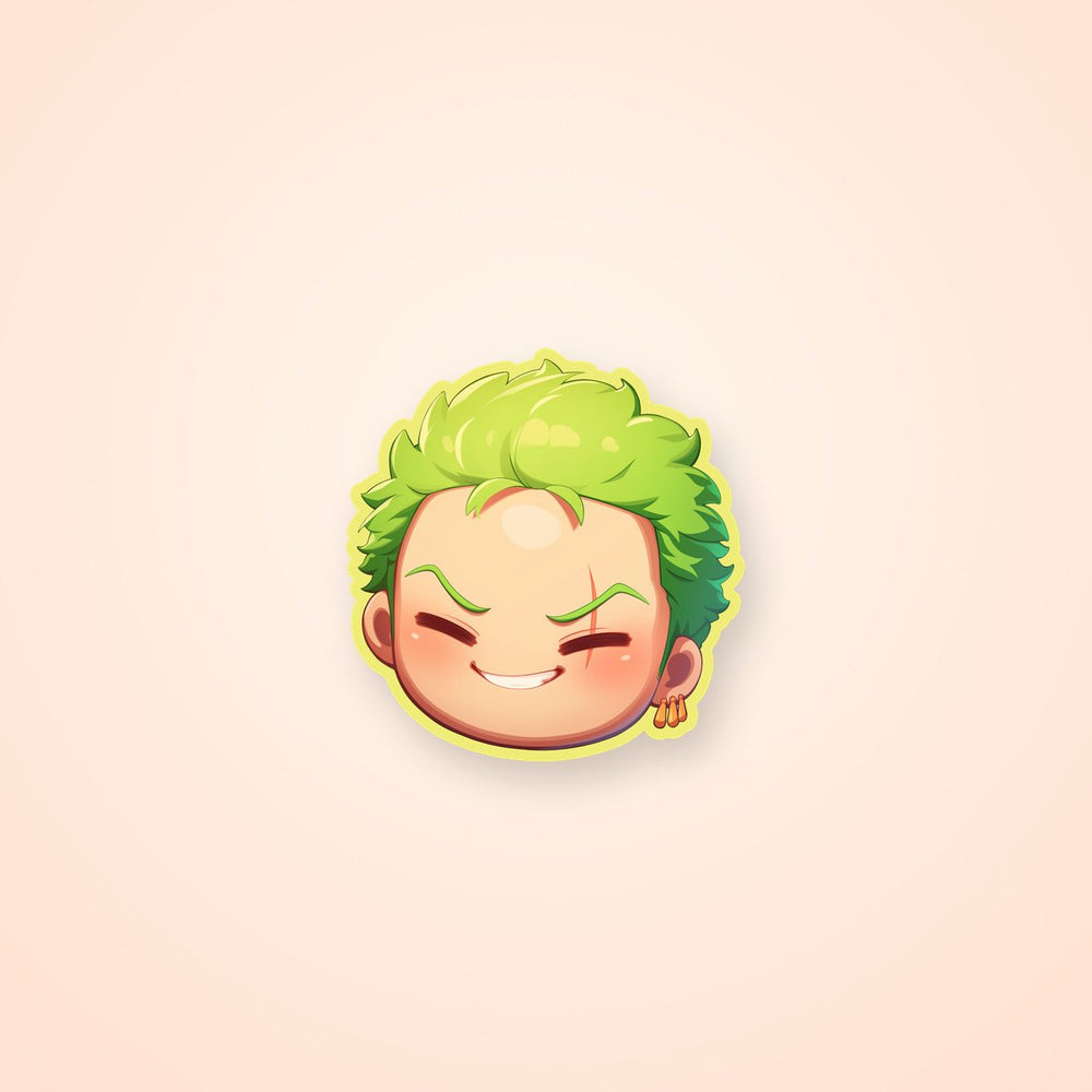 One Piece Cutest Zoro Head Sticker