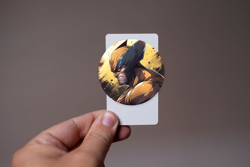 Marvel Angry Wolverine Round Sticker