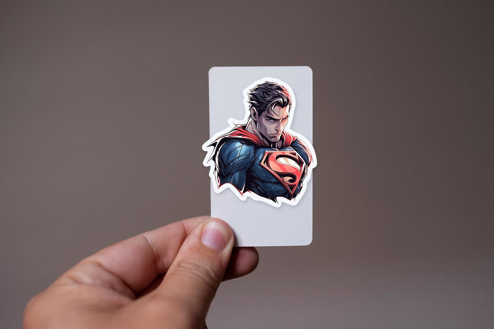 Detailed Serious Superman Sticker
