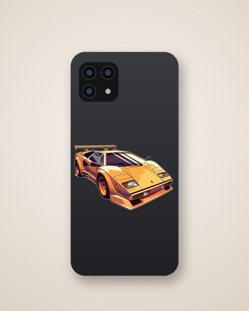 Cartoon Lamborghini Countach Sticker