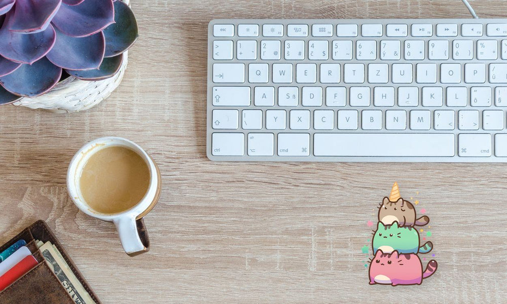 Pusheen Unicorn Stack Sticker