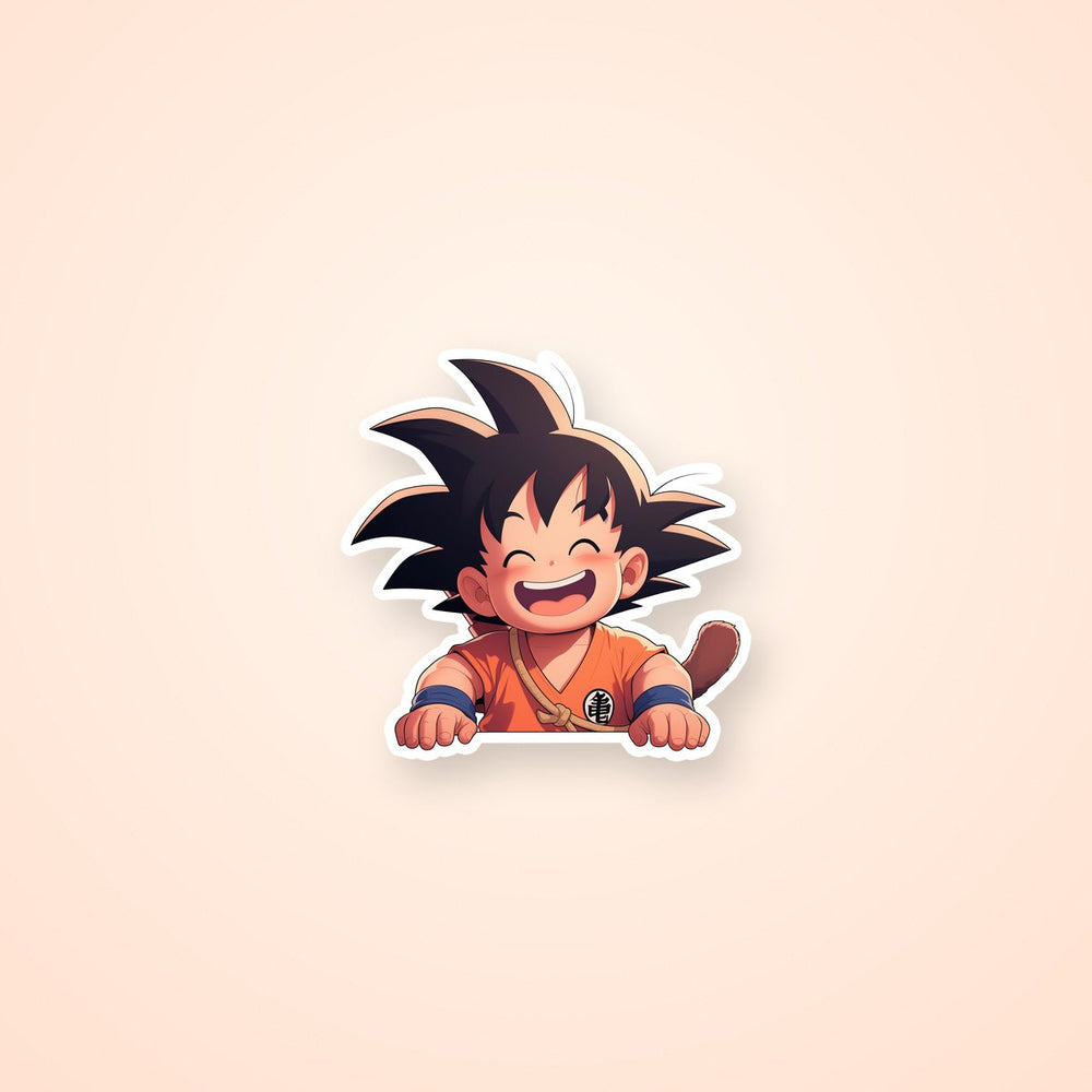 Happy Kid Goku Dragon Ball Sticker