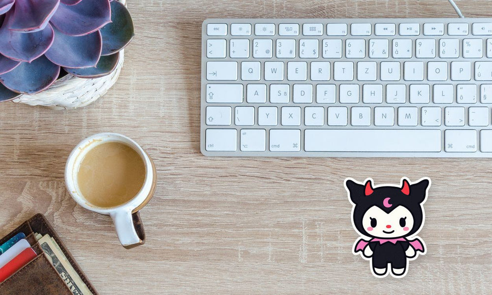 Cute Kuromi Little Devil Halloween Sticker