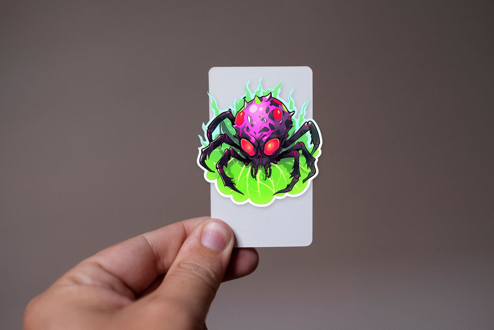 Scary Toxic Spider Sticker